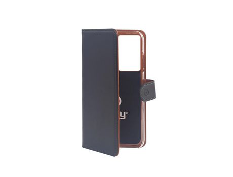 Funda Folio para Samsung Galaxy S21 Ultra CELLY Piel Negro