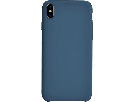 Funda para iPhone XS Max BIGBEN CONNECTED Silicona Azul