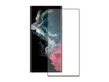 Protector de Pantalla para Samsung Galaxy S22 Ultra TECCUS Vidrio Templado Negro