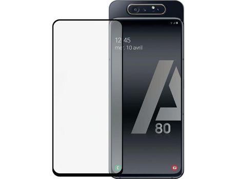 Protector de Pantalla para Samsung Galaxy A80 BIGBEN CONNECTED Vidrio Templado Negro