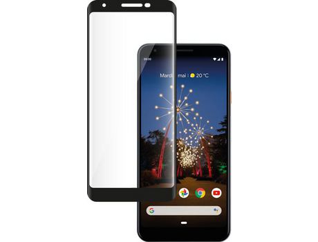 Protector de Pantalla para Google Pixel 3A BIGBEN CONNECTED Vidrio Templado Negro