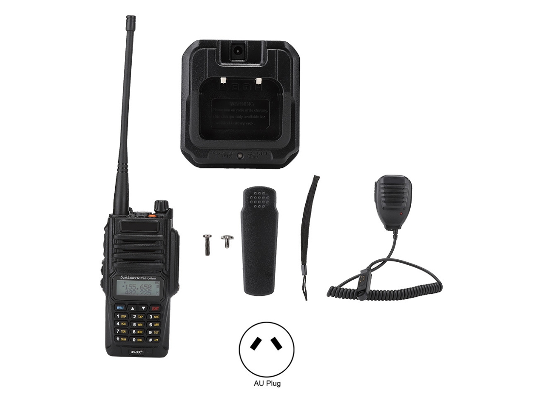 Microfone De Mão Para Rádio Bidirecional Baofeng Uv Xr Plus 128 Canais Ip57 À Prova De Água