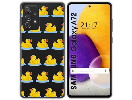 Carcasa Samsung Galaxy A72 TUMUNDOSMARTPHONE Dibujos Transparente Multicolor