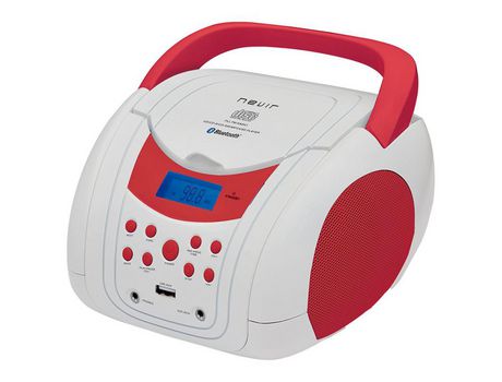 NEVIR NVR-483UB Blanco Rojo Radio CD Bluetooth