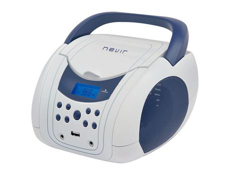 NEVIR NVR-483UB Radio CD Bluetooth Blanco Azul