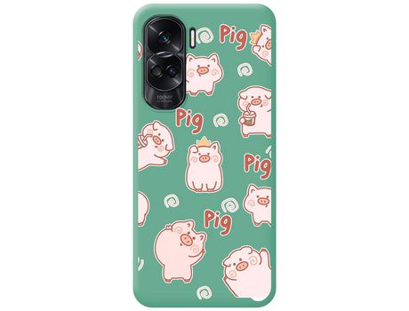 Funda para Honor 90 lite 5G TUMUNDOSMARTPHONE de Silicona con Diseño-Verde