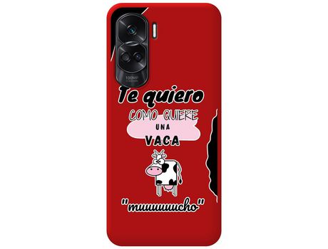 Funda para Honor 90 lite 5G TUMUNDOSMARTPHONE de Silicona con Diseño-Rojo