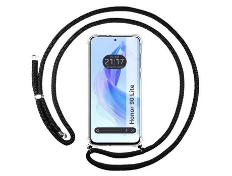 Funda para Honor 90 lite 5G TUMUNDOSMARTPHONE de Silicona con Diseño-Negro