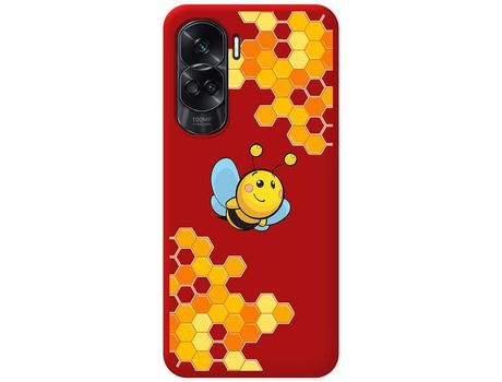 Funda para Honor 90 lite 5G TUMUNDOSMARTPHONE de Silicona con Diseño-Rojo