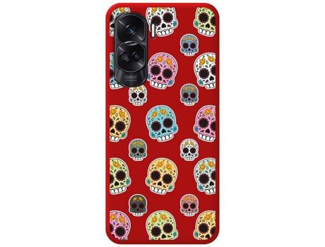 Funda para Honor 90 lite 5G TUMUNDOSMARTPHONE de Silicona con Diseño-Rojo