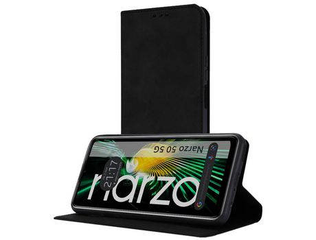 Funda para Realme Narzo 50 5G TUMUNDOSMARTPHONE de Silicona con Diseño-Negro