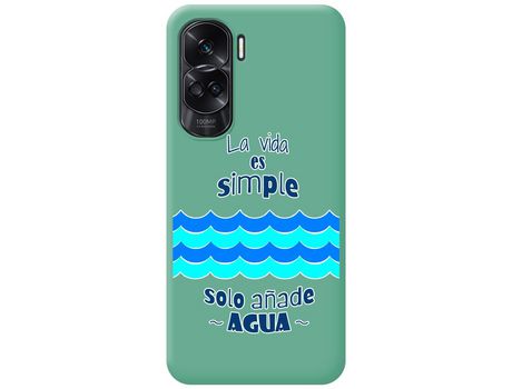 Funda para Honor 90 lite 5G TUMUNDOSMARTPHONE de Silicona con Diseño-Verde