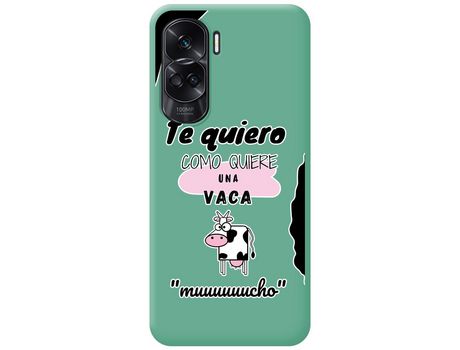 Funda para Honor 90 lite 5G TUMUNDOSMARTPHONE de Silicona con Diseño-Verde