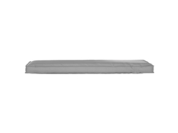 Cojín para exterior de poliéster gris, tamaño mediano, bonito cojín para silla de casa.