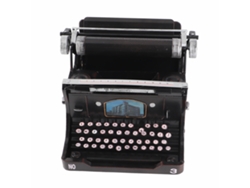 Máquina De Escribir Antigua Retro Portátil Manual Negra Decorativa Hecha A Mano