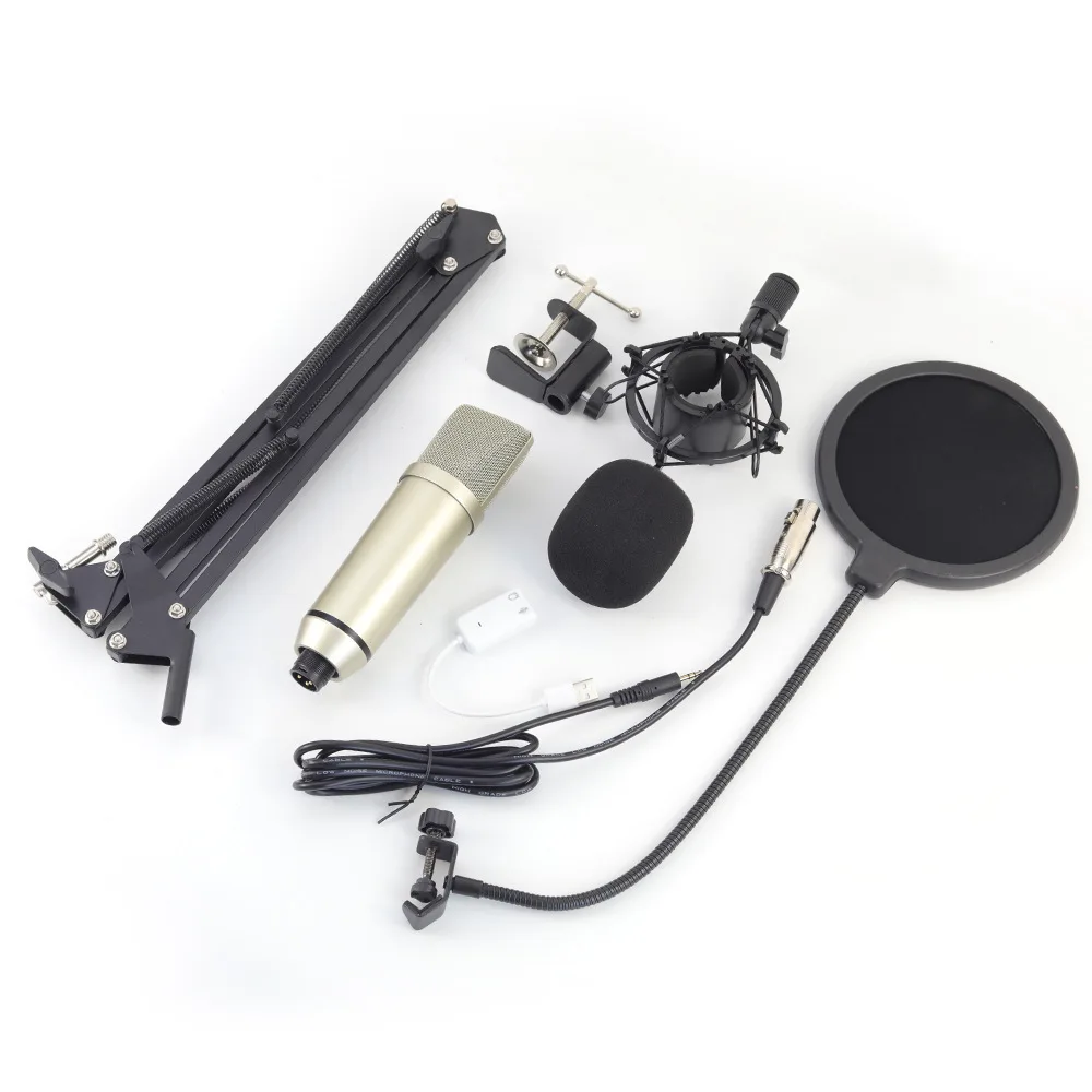 Micrófono De Condensador Profesional Para Audio, Micrófono De Estudio De Grabación Para Cantar