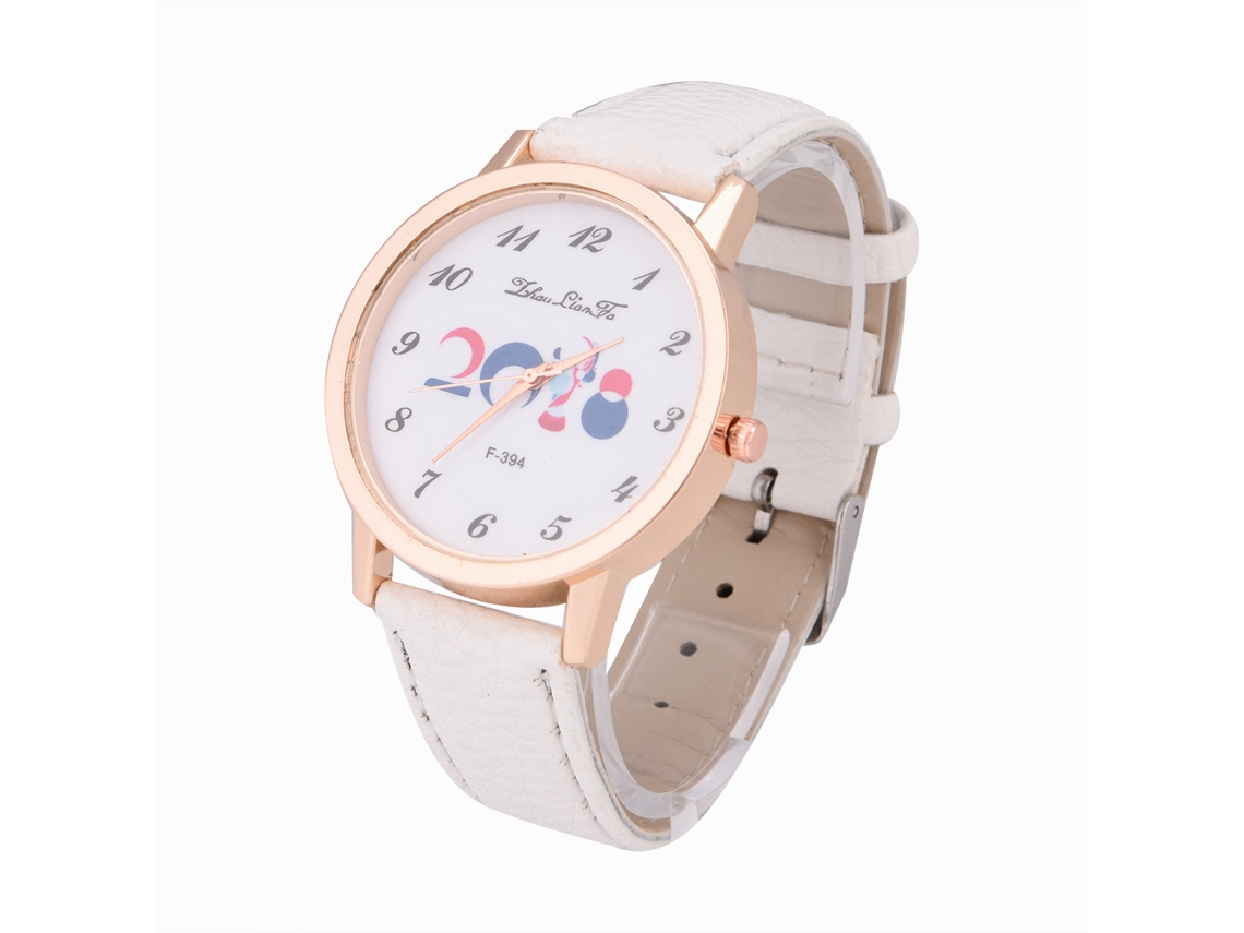 Reloj Analógico De Cuarzo Con Correa De Pu/aluminio, Informal, Elegante Y Resistente A Los Arañazos.