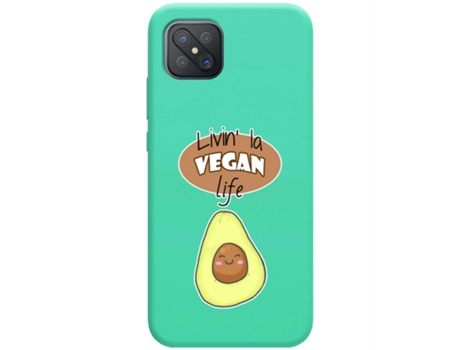 Carcasa Oppo Reno 4Z 5G TUMUNDOSMARTPHONE Silicona Líquida Dibujos Verde