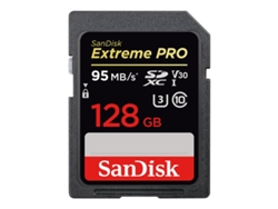 Tarjeta de memoria SDXC SANDISK Extreme Pro 128GB 95MB V30 U3