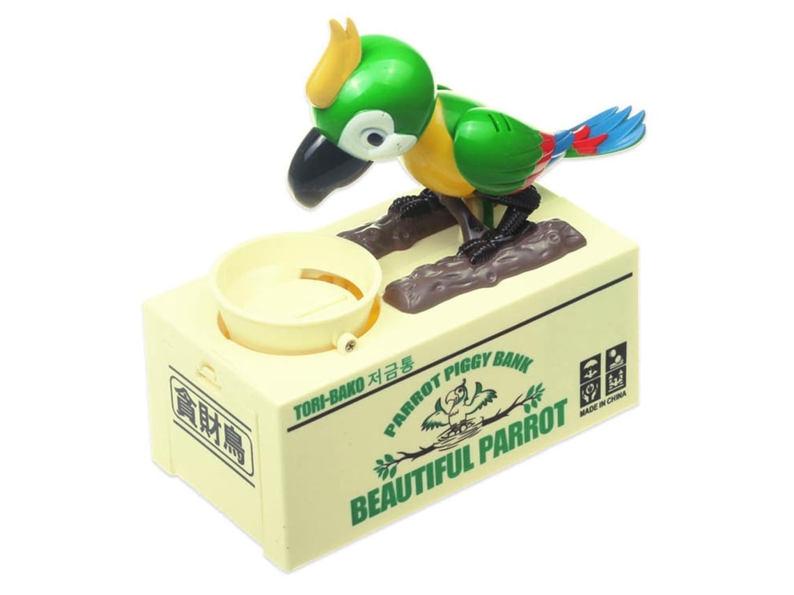 Ats-caja Para Ahorrar Monedas Lindo Y Adorable Loro Hucha Caja De Ahorro De Dinero
