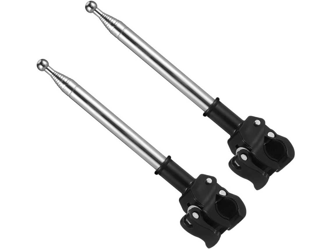 Soporte Para Bandera Healeved De 2 Piezas, Robusto, De Acero Inoxidable Y Plástico, Para Manillares De Bicicleta Y
