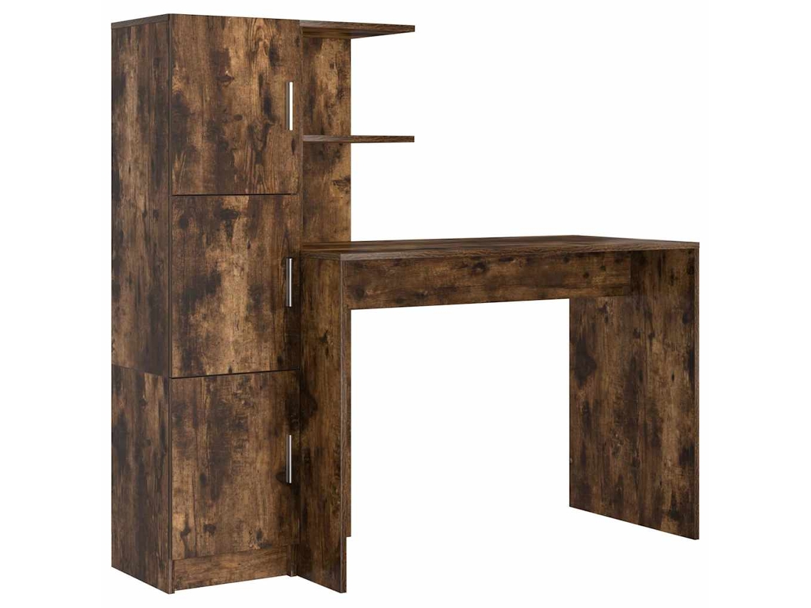 Mesa | Escritorio 2 piezas Roble ahumado