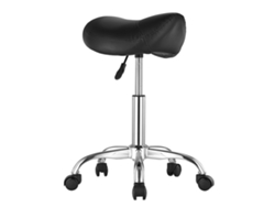 Taburete giratorio Succebuy, altura ajustable 55-71 cm, capacidad de carga 204 kg, negro