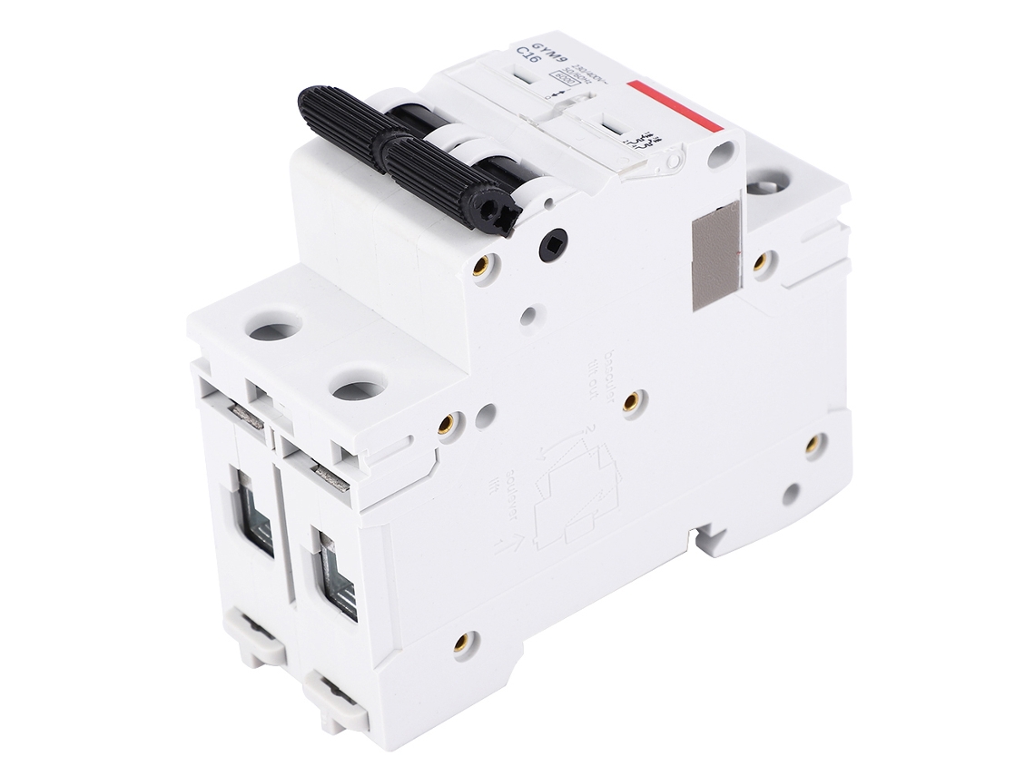 Omni-disyuntor Miniatura Mcb 2p 16a Interruptor Aire Protección Circuito 400vac Gym9