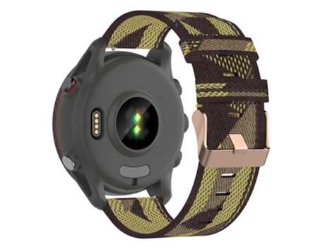 Correa de nailon hebilla rosa ajustable para Samsung Galaxy Watch 5 40mm/44mm/Watch 5 Pro 45mm - raya amarilla