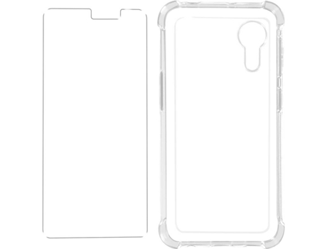 Kit Funda + Protector de Pantalla Samsung Galaxy Xcover 5 AVIZAR Cristal Templado (Transparente)