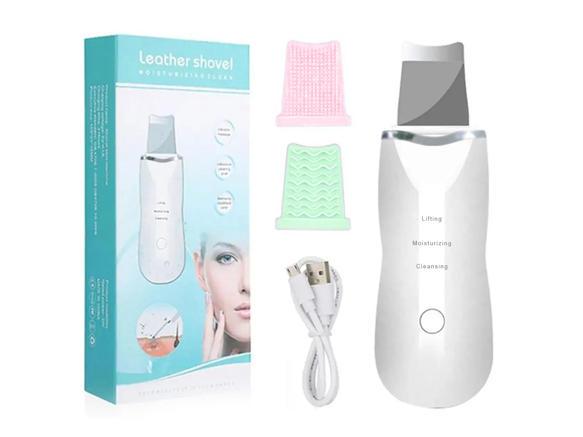 Dispositivo De Raspado Ultrasónico De Piel Y Limpieza Facial Profunda Para Poros, Adecuado Tanto Para Hombres Como Para Mujeres.