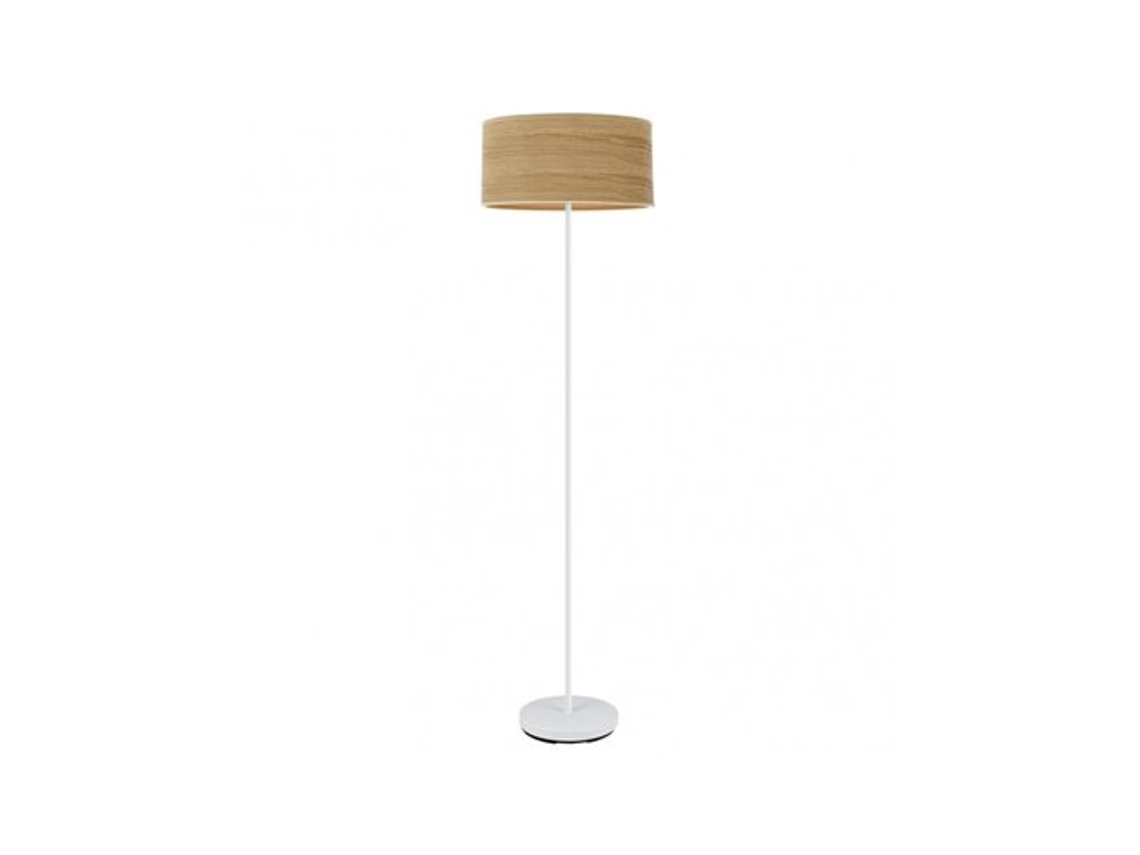 Patas de salón Jerte 1xe27 Blanco/Madera clara 165x40x40 cm Fabrilamp