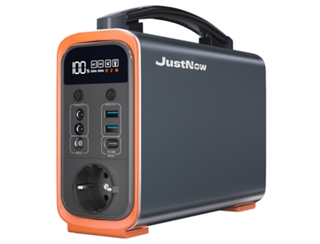 Central eléctrica portátil JUSTNOW GT240 240W 240Wh LiFePO4 batería generador solar 60W PD carga rápida