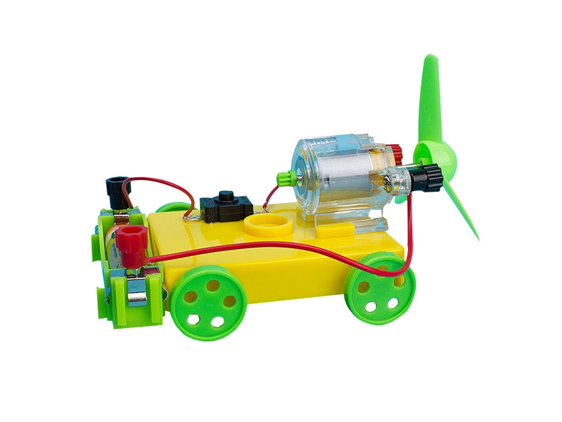 Ats-juguete De Montaje Diy Para Niños Coche Modelo De Cuatro Ruedas Kit De Experimentos Científicos Para Estudiantes