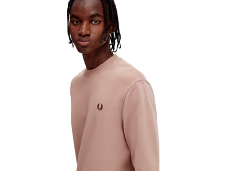 Sudadera de Hombre FRED PERRY Pisca Sintetico Rosa (M)