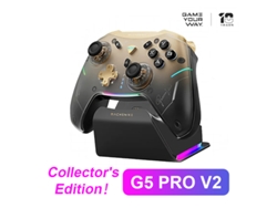 Mando G5 Pro V2, joystick óptico Hall, compatible con PC y Steam, Bluetooth inalámbrico, gatillo personalizable. Aeuzwr