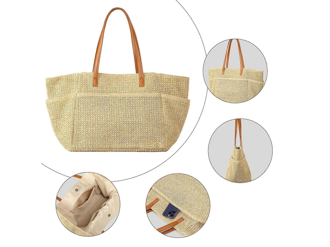 Bolso de viaje Hengrongshen para mujer, informal, para vacaciones en la playa