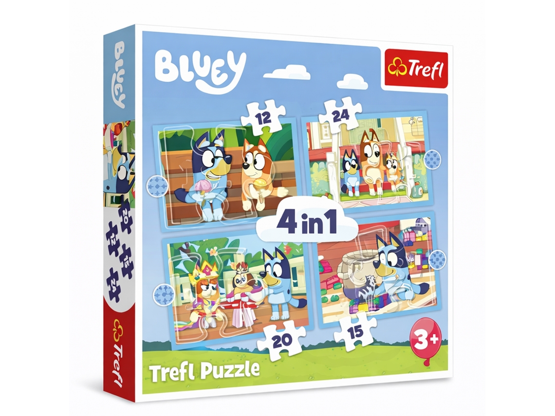 Puzzles Bluey - 4 Em 1 Trefl 34637 Multicores