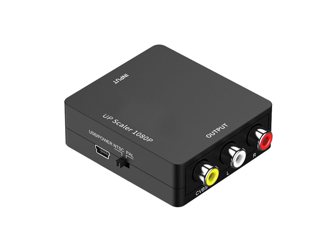 Conversor Mali de Interface de Áudio e Vídeo RCA para PS5, TV, HDTV | S/MARCA