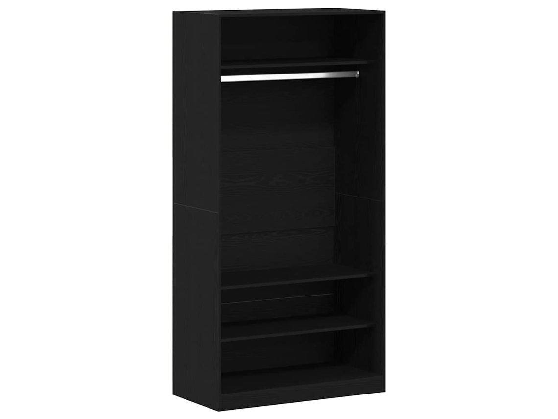 Armario con almacenaje, Roble Negro, 100x50x200 cm, MAISON EXCLUSIVE
