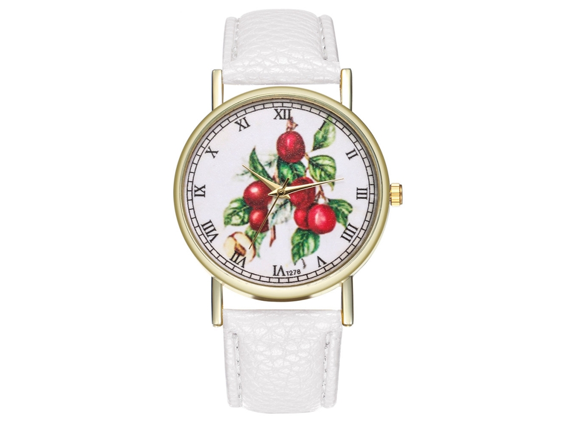 Reloj De Pulsera Analógico De Cuarzo Para Mujer Y Hombre Con Dial Redondo Blanco Zhoulianfa