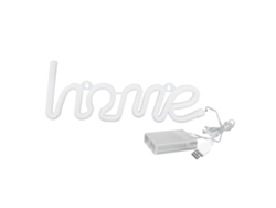 2026-luz Neon Led Con Diseño Único Home Para Pared, Lámpara De Cartel Para Bodas, Fiestas Y Decoración De Bares (blanco)
