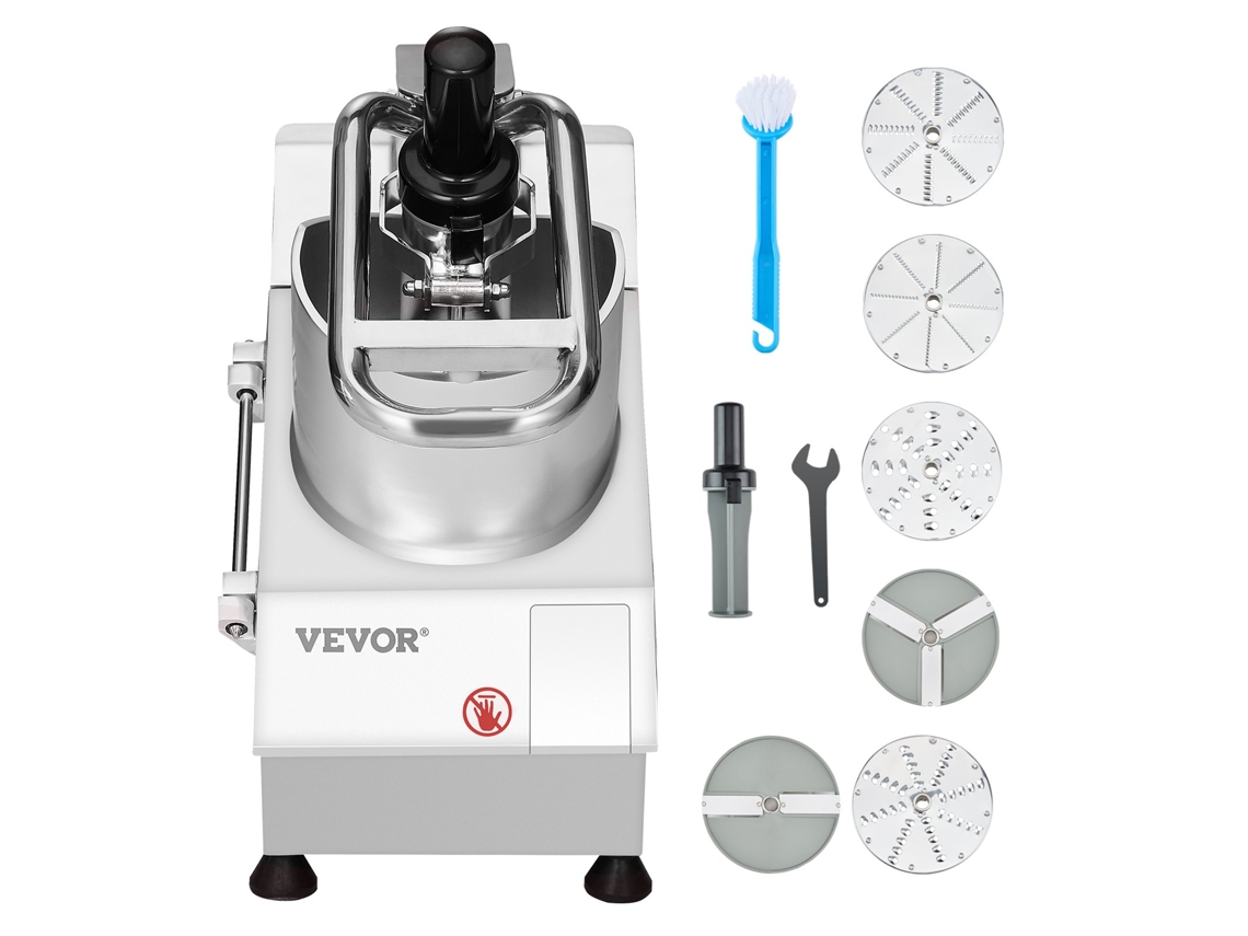 VEVOR Procesador de Alimentos y Picador de Verduras 6 Cuchillas 750 W 1600 RPM
