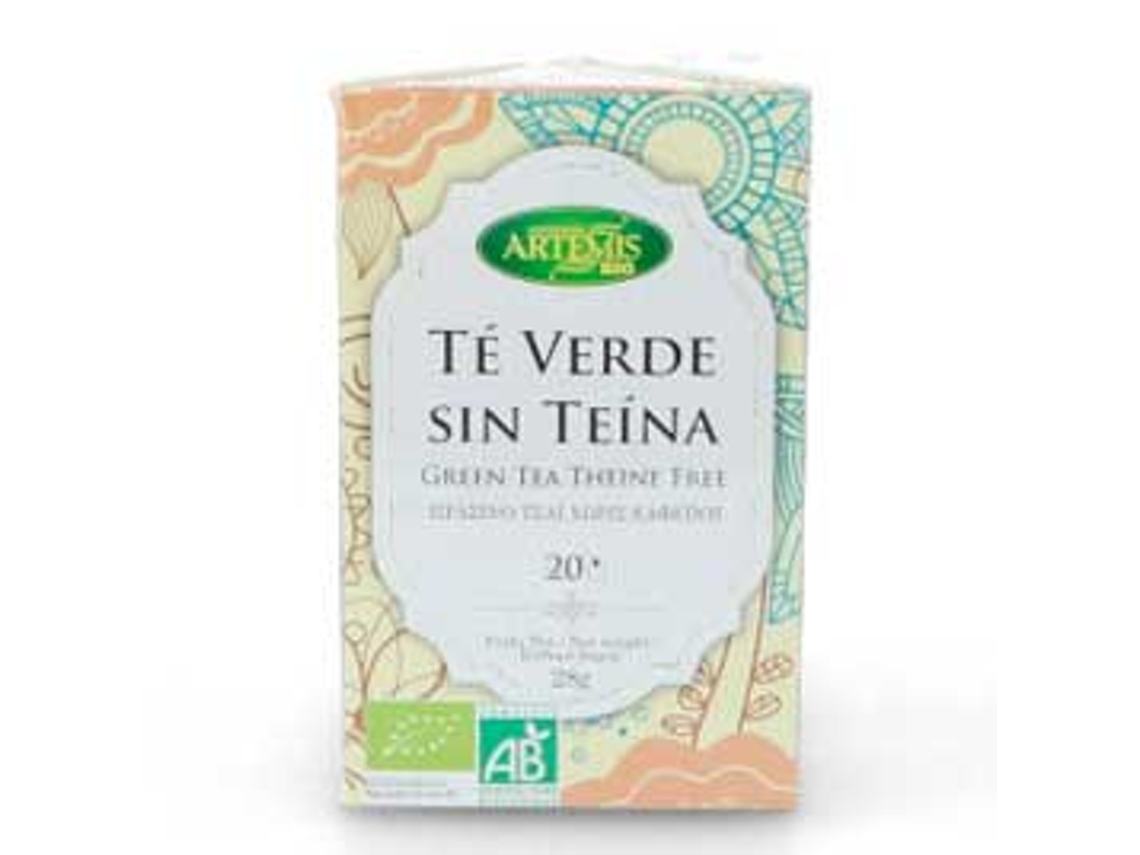 Té ARTEMIS BIO Te Verde Sin Teina Eco 20 Filtros