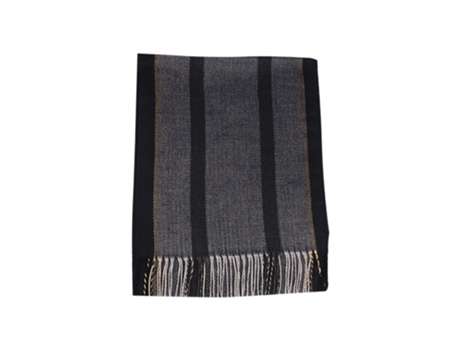 Bufanda Hombre Joven - Tira Gruesa Gris Negro Bufanda Hombre Joven - Tira Gruesa Gris Negro JEIIBRZUI