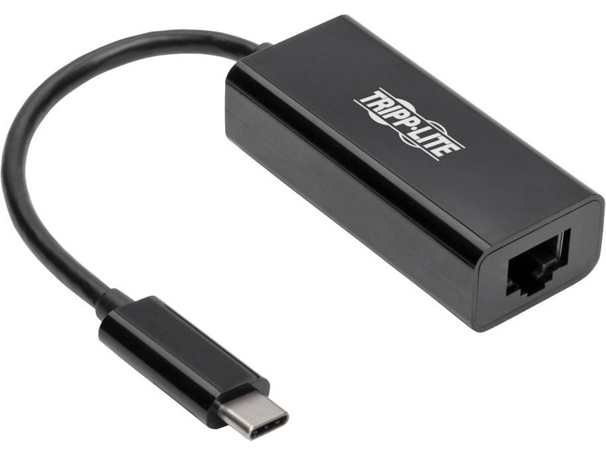 Cable de Datos TRIPP LITE (USB-C - RJ45 - Negro)