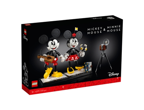 LEGO Personagens Para Construir - Mickey Mouse E Minnie Mouse Exclusivo 43179 (Edad Mínima: 18 Años - 1739 Piezas)