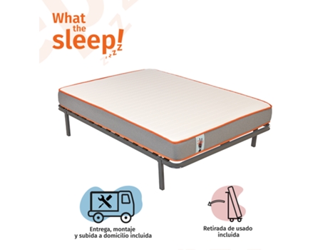 Soul WHAT THE SLEEP Plataforma Gris Metal (90x190)