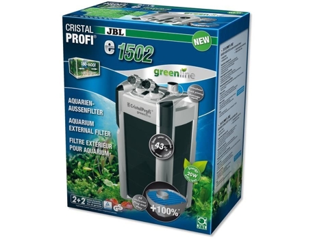 JBL, Cristalprofi E1502 Filtro externo Greenline para aquário de 200 a 700 L