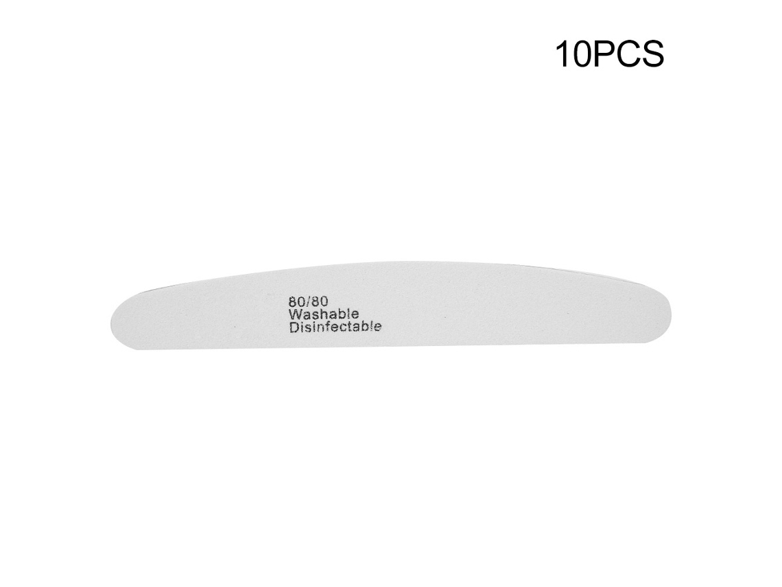 10pcs/set Lima De Uñas De Doble Cara Herramienta De Lijado Manicuría Pedicuría Pulido Tipo A